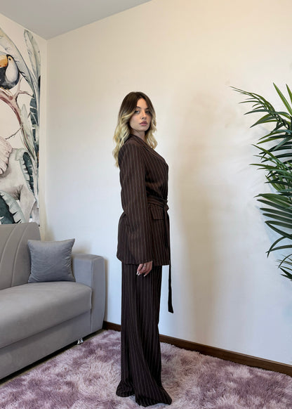 CORD SET ALPHA WOMAN MARRONE