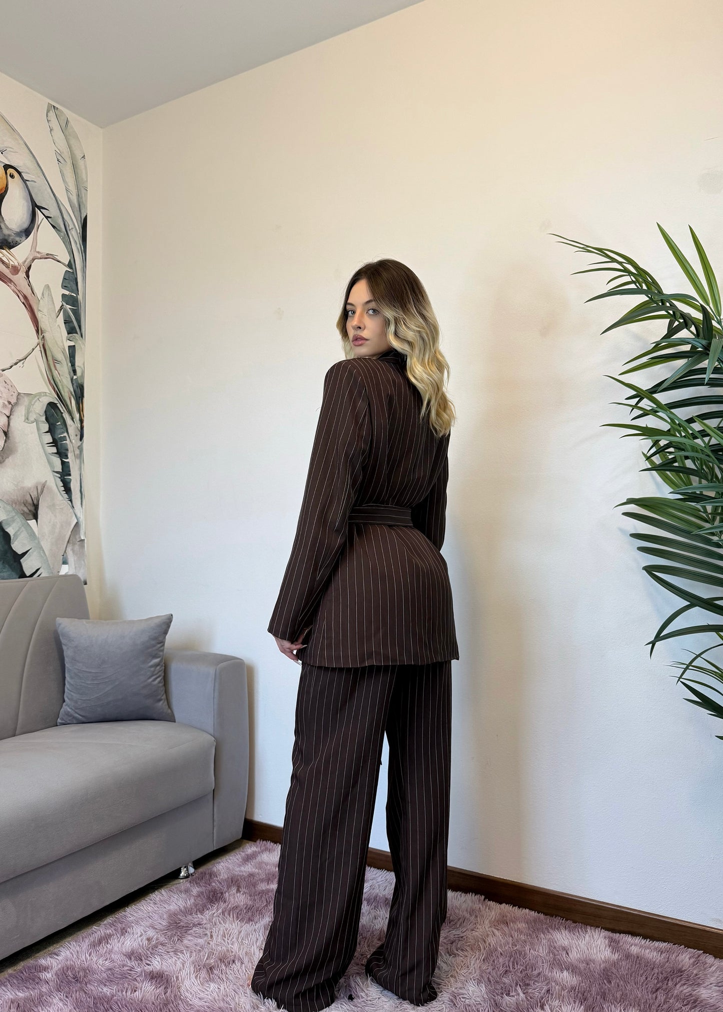 CORD SET ALPHA WOMAN MARRONE