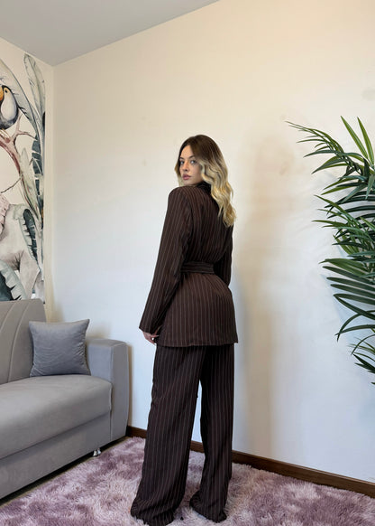 CORD SET ALPHA WOMAN MARRONE