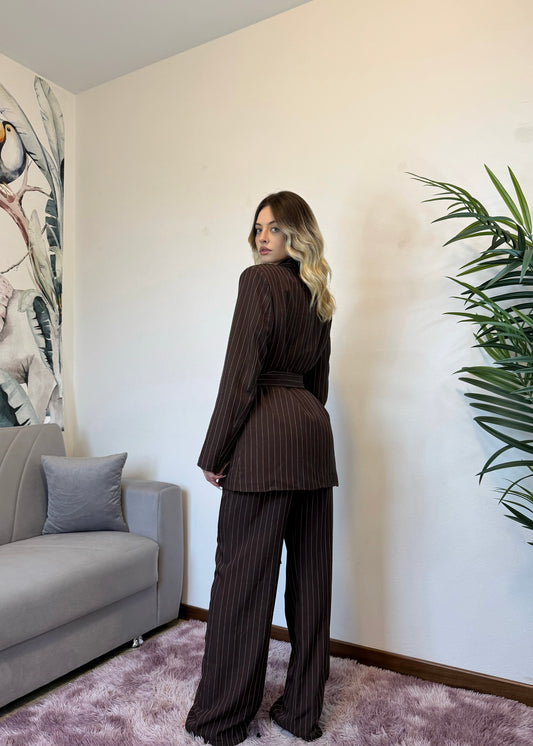 CORD SET ALPHA WOMAN MARRONE