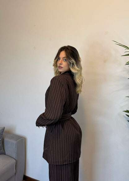 CORD SET ALPHA WOMAN MARRONE