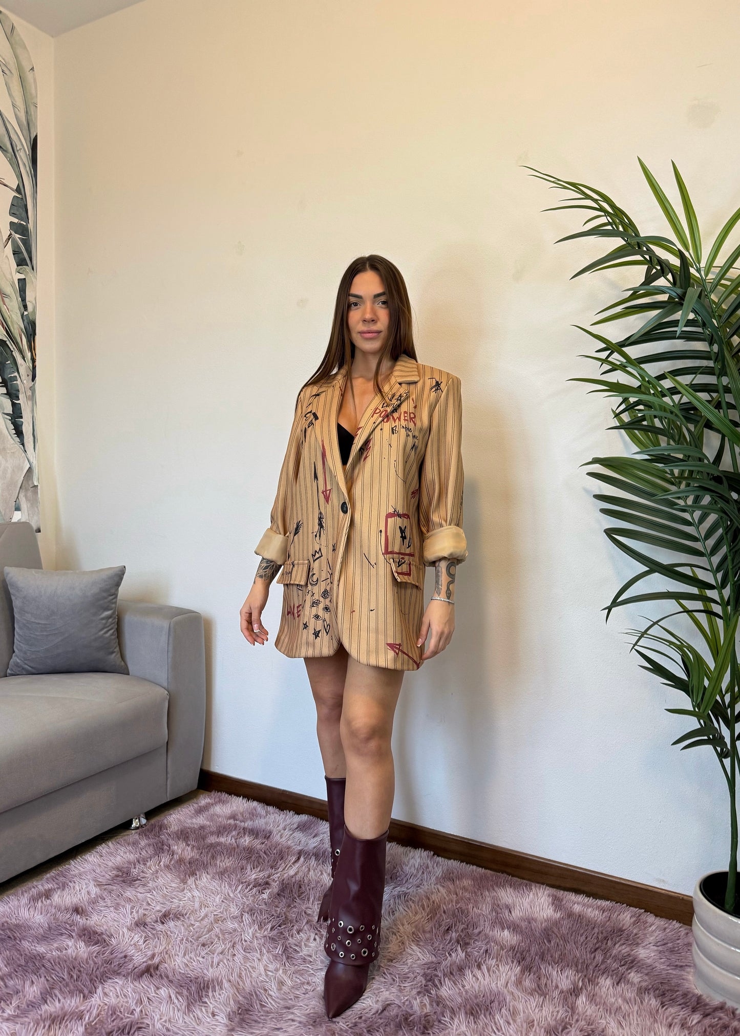 GIACCA NEW YORK BEIGE